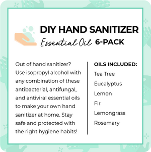 DIY Hand Sanitizer Essential Oil 6-Pack