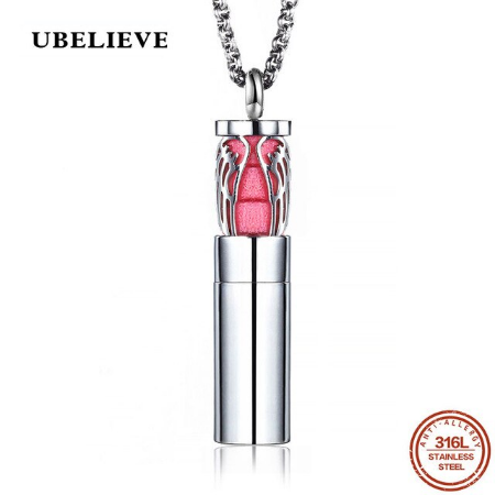 
                
                    Load image into Gallery viewer, Ubelieve Essential Oil Diffuser Necklace - Angel Wings
                
            