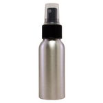 2 fl oz Aluminum Bottle w/ Black Spray Cap
