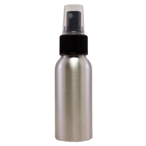 4 fl oz Aluminum Bottle w/ Black Spray Cap